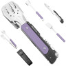 Компактный набор для барбекю ROXON S601 (6 в 1) фиолетовый S601Purple